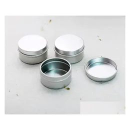 Förpackningsflaskor 20g tomt aluminiumkräm burkar kosmetisk burk 20 ml tins metall läppbalsam behållare droppleverans dhtu7