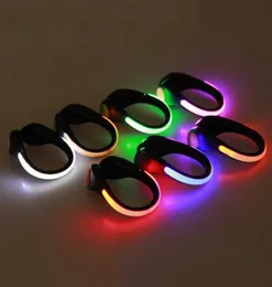 LED Luminous Shoe Clip Light Novelty Lighting Outdoor Running cycling Bicycle RGB Safety Night Lights Warn lamp Glowing zapato cic8650015