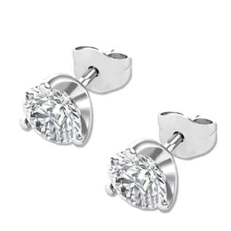 Stud Lab Diamond Earrings for Women 0 3CT D Color VVS1 Moissanite Screw Back 925 Silverörhänge Woman Wedding Jewelry3230