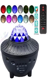 USB LED STAR NIGHT LIGHT EFFECTION MUSIC STARRY WATER WAVEプロジェクターBluetooth Soundactivated Stage Lights Lighting9430303