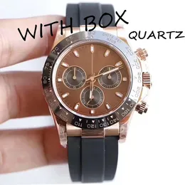 Relógios masculinos de luxo Japão VK Chronograph movimento relógio TODO dial trabalho 40MM safira de aço inoxidável completo super luminoso Montre de luxe relógios de alta qualidade