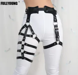 Belts Fullyoung Sexy Fashion Women Lingerie Waist To Leg Leather Harness Personality AllMatch Thigh Belt Suspender Garter31177243875