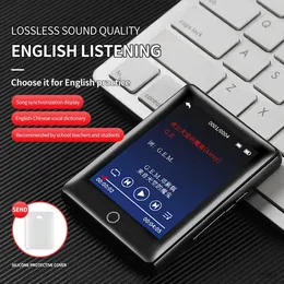 MP3 MP4 مشغلات جديدة 2.5 بوصة بملء الشاشة MP3 MP4 Player Walkman Mini Bluetooth Portable Hifi Sound Touch Screen E-Book Reading Recorder