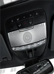 Paslanmaz Çelik Araba Sticker Çatı Okuma Işık Paneli Dekorasyon Kubbe Lambası Kapağı Trim Mercedes 2015-2018 C Sınıfı W205 GLC X253 5.08987891