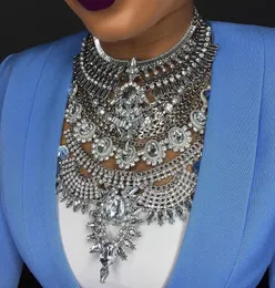 Miwens 2019 kołnierz za naszyjniki w Pendanty Vintage Crystal Maxi Choker Oświadczenie Silver Collier Naszyjnik Boho Women Jewelry 70011123907