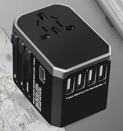 4 USB 2000W 5 6A Type C Multi Gniazdo Uniwersalny konwerter wtyczki adaptera podróżnego dla UK UK AU EU Energy Adaptor233M9739545
