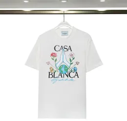 Woens Designer T -Shirts Luxe T -Shirt Männer Casablanca Luxus -Tees für obere übergroße Tee Casablanc Shirt Casa Blanca Kleidung Mode Sommer Sommer