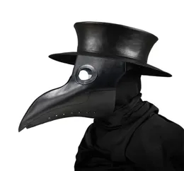 Новые маски чумного доктора, клюв, маска доктора, длинный нос, косплей, необычная маска, готическая ретро-роковая кожа, маска с клювом для Хэллоуина6184827