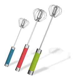 Egg Tools Kitchen Tool Stainless Steel Whisk Stirrer Mixing Mixer Egg Beater Foamer Rotate Hand Push Stiring Lx2732 Drop Delivery Home Dhjcq