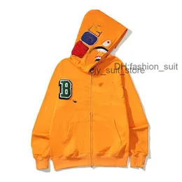 Bapes Hoodie for mens Hoodie Sweatshirt Shark Zipper Jacket Warm Collaboration Coat Long Sleeved bapesta hoodie bapes shirt cp spider man cosplay 2 27EX