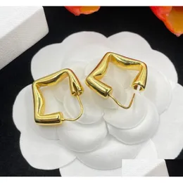 Stud Quality French Niche Geometric Glossy Graphic Earrings Trend Personality Simple Cold Wind Drop Delivery Jewelry Earrings Dhtu5