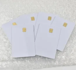 100pcs lote iso7816 cartão de PVC branco com sel4442 chip contato com cartão de contato com em branco Contato Smart Card237a7729940