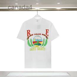 새로운 스타일 Rhude Mens T Shirts S-3XL 최고 여름 패션 디자이너 티셔츠 거리 캐주얼 짧은 슬리브 비치 스타일 Rhude Tees 면화 인쇄 여성 셔츠 XXL 3XL TEE 9KRG