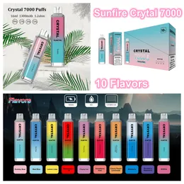 Originale Sunfire King Puff 12000 12k 9000 9k Crystal 7000 7K Ship da duty vape usa e getta dalla Germania 10000 10k Vape DEASCHIBLE RNM Tornado Vaper Pod Premperia