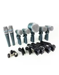 Professional BETA DMK7XLR DMK7 Wired Microphone Kit 7 DRUM Handheld Mics With 2 BETA57A 4 BETA56A 1 BETA52A4492108