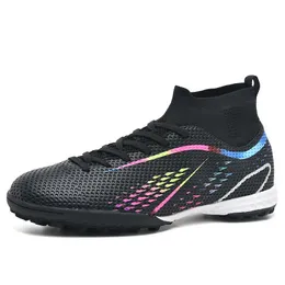 Football Shoes Mens Nonslip TF Long Spikes Training Wear High Top 231228