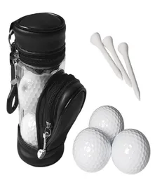 Golf Balls And Tees Pouch Bag Ball Holder Storage Case With 3 Set Outdoor3378391