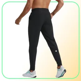 Men039s jogger calças compridas esporte yoga outfit secagem rápida cordão ginásio bolsos moletom calças dos homens casual cintura elástica f5463911