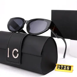 Designer di marchi di lusso Squadra occhiali da sole da sole da donna con tela per occhio di gatto maschile vetrali vetrali venati polarizzati 2728