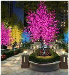 LED Cherry Blossom Tree Light 864pcs LED Bulbs 18m Height 110220VAC Seven Colors for Option Rainproof Outdoor Usage Drop7361130