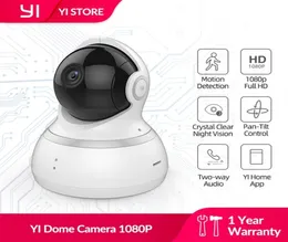 Yi Dome Camera 1080p PantiltzoomワイヤレスIPベビーモニターセキュリティサーベイランスシステム360度カバレッジナイトビジョングローバル28504906