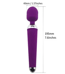 Kadın için Yetişkin Seks Oyuncakları Kadınlar İçin USB Şarj Edilebilir Oral Klitli Vibratörler Sihirli Değnek Vibratör GSPOT MASAGER 023392163