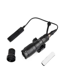 Airsoft tactical SF M300 Mini scout Light 250Lumen Flasona tattica con supporto per coda a interruttore remoto per Weaver da 20 mm Rail5626997