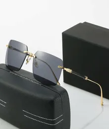 Luxus Designer Sonnenbrille Frau Männer Mode MAYBA Buffalo Horn Sonnenbrille Fahren Frauen Buffs Shades Brillen Randlos Quadrat Vint4310008