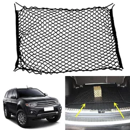 Organizer For Mitsubishi Pajero Sport Car Vehicle Black Rear Trunk Cargo Baggage Organizer Storage Nylon Plain Vertical Seat Net