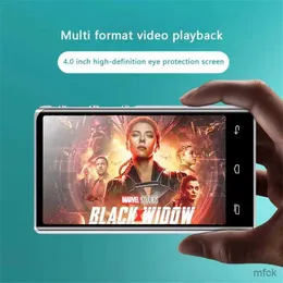 MP3 MP4 플레이어 인치 인치 HD MP3 MP4 플레이어 전체 터치 스크린 블루투스 5.0 내장 스피커 비디오 음악 플레이어 FM 라디오 레코드 전자 책 상자 스피커