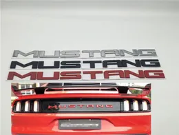 För Mustang Shelby GT Front Bonnet bakre stam Boot Metal Emblem Tailgate LOGO NAME TAPLEplatta 340*26mm7356219
