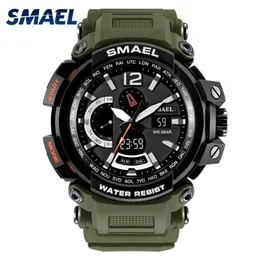 SMAEL Brand Men Watches Clock Men Military Army Sport LED Digital Wristwatch Alarm Date 1702 relogio masculino esportivo militar242P