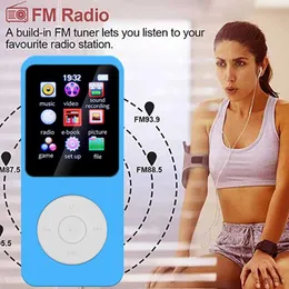 MP3 MP4-spelare 1,8 tum färgskärm MP3 MP4 Musikspelare Inbyggd högtalare MP3 MP4 Walkman Bluetooth-kompatibel 5.0 Mini Walkman för Windows