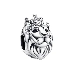 Regal Lion Charm 925 Srebrne momenty Zwierzęta dla Fit Charms Pulsera Oryginalna biżuteria bransoletka para Mujer 792199C01 Andy Jewel5957876