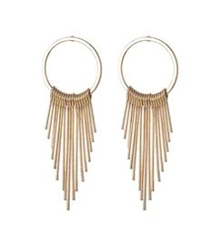 Fashion Tassel Round Hoop Earrings Stud Female Alloy MultiFunction Dangling Luxury Jewelry Birthdays Weddings Mother Day Gift2827027