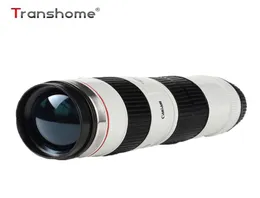 Transhome Camera Lens Mug 440ml New Fashion Creative rostfritt stål Tumbler Canon 70200 Lens Thermo Mugs för kaffekoppar C182630741