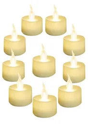 SXI 24 Pack Warm White Battery LED Lights Flameless Flickering light Dia 1.4" Electric Fake Candle for Votive Wedding Party4308136