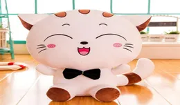 25CM Nette Kawaii Katze mit Schleife Plüsch Puppen Spielzeug Geschenk Gefüllte Weiche Puppe Kissen Sofa Kissen Geschenke Weihnachten geschenk Party Decor308I8897252