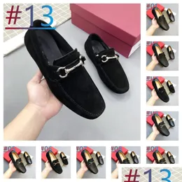 28 Modelo Chegadas Luxuosos Homens Mocassins Sapatos Amarelo Duplo Monge Couro Genuíno Festa Artesanal Vestido Tamanho Drop Delivery Dhefa