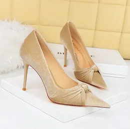 Sapatos de vestido Banquete de moda feminina Ltarta de 10 cm de altura Bombas estiletto