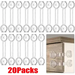 20PCS Baby Safety Lock Drawer Home Child Protection Cabinet Door Refrigerator Buckle Antipinch Kids Locker 231227