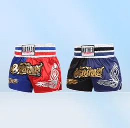 Muay Thai Kickboks Şort Yetişkin Boks Sandıkları Gym Grappling Fight Dövüş Sanda Eğitim Pantolon8085699