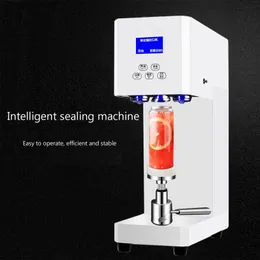 Caliber Commercial Beverage Sealing Cup Automatic Tin Can Sealer Machine Beer Milk Tea Cup PET Cans Sealing Machine