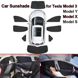 Sunshade Car Sun Shade For Tesla Model 3 Y X S 2021 2022 Windshield Sunshade Cover Protector Front Side Window Privacy Blind Shading Kids