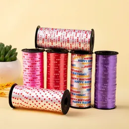 100 Yards Ribbon Heart Balloon Ribbons Roll for Valentine's Day Party Festival, Balloon Gift Wrapping, Art Craft 122125