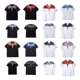 MB Tshirt Designer Mens Womens T Shirt Summer Couple Colorful Wing Printed Short Sleeves Round Neck Pullover Top Versatile Casual Designer Tshirts Men T-shirt
