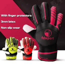 Luvas Brand Profissional Goalkeeper Gloves Sports Sports Men Kids Protecção de dedo Deputado espessou o goleiro de futebol de futebol de látex GL GL GL