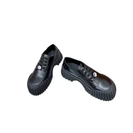 Europäische Leder-Shell-Schuhe mit dicken Sohlen, Schnür-Keks-Schuhe, 2024 neue Stil-Loafer, kleine weiße Schuhe