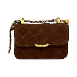 Trend Frauen Crossbody Umhängetasche Brief Tragbares Gold Hardware Designer Brieftasche Wildleder gesteppt Matelasse Kette Münzgrundtasche Fanny Pack Schlüssel Beutel Koffer Kupplung