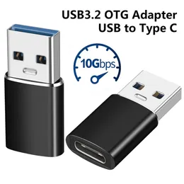 Conversor de transferência de dados tipo c usb c, adaptador usb 3.2 tipo-c otg para macbook pro xiaomi samsung huawei conector plug